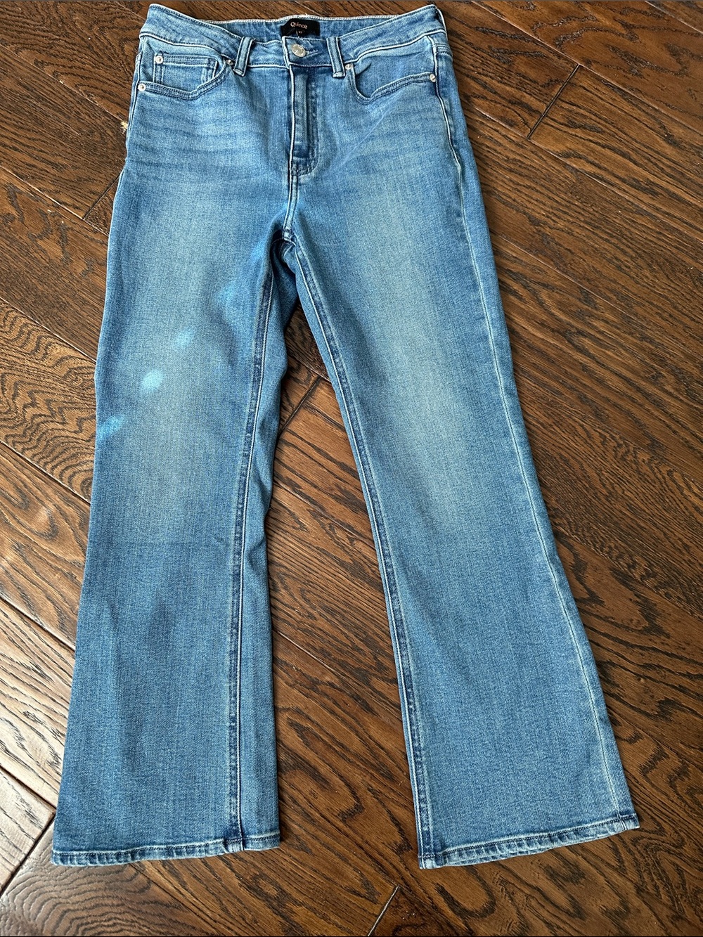 Quince Light Blue Flare Jeans